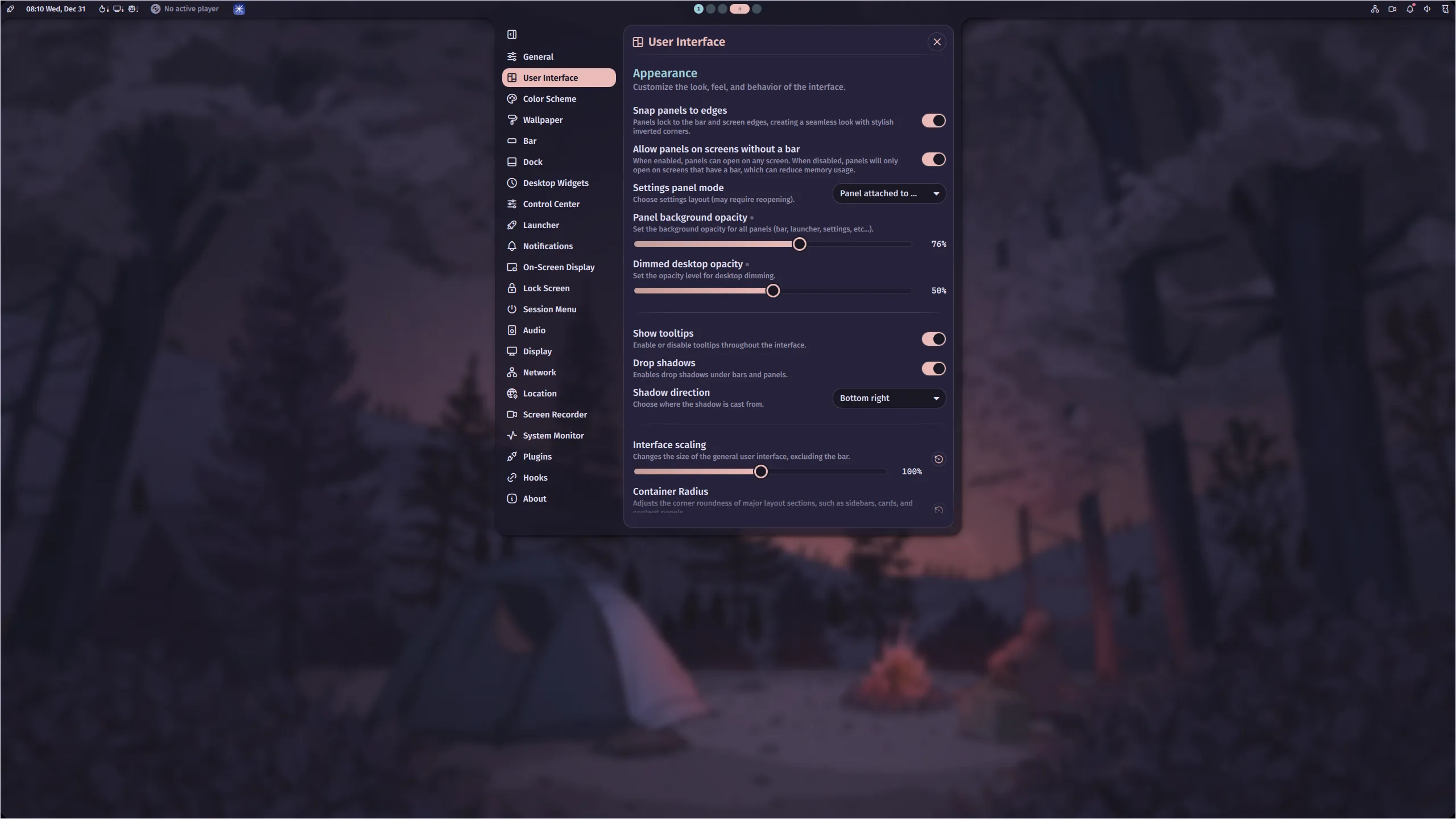 Fine-tuned blur example