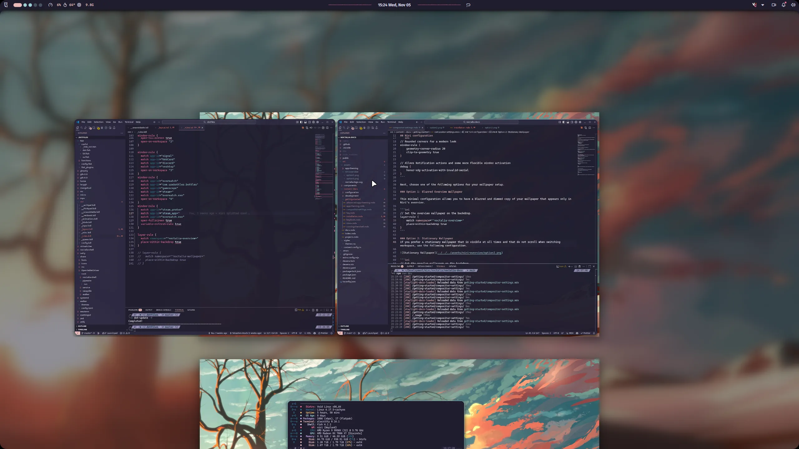 Blurred Overview Wallpaper